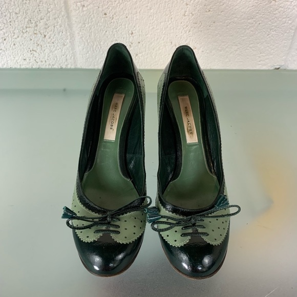 Marc Jacobs two tone green oxford pump - Picture 5 of 9